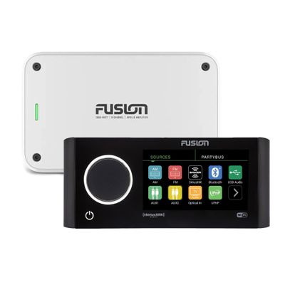 Fusion MS-RA770 Apollo Marine Entertainment System with Fusion MS-AP61800 Apollo 6 Channel Marine Amplifier