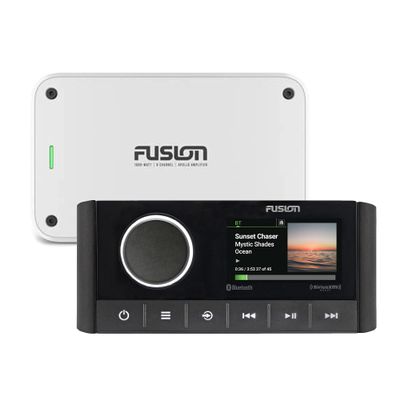 Fusion MS-RA670 Apollo Marine Entertainment System with Fusion MS-AP61800 Apollo 6 Channel Marine Amplifier