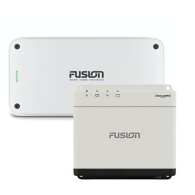 Fusion MS-WB670 Apollo Marine Entertainment System with Fusion MS-AP82400 Apollo 8 Channel Marine Amplifier