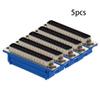 Heyiarbeit 37-pin 2-Row IDC D-Sub Ribbon Cable Connector 63.5mm Male Socket IDC Crimp Port Terminal Breakout for Flat Ribbon Cable Blue 5pcs view 3