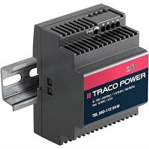 TBL 060-112, DIN Rail Power Supply, 54W 12VDC 4.5A, Adj Vout, 85~264 VACin
