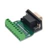 Heyiarbeit DB9 Breakout Board Connector 9 Pin 2 Row RS232/485 Serial Female Port Solder-Free Terminal Block Adapter with Positioning Riveting for Automatic Control Equipment Computer Black 1pcs view 2