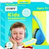 Coby Wired Kids Headphones, Over-Ear Headphones with 3.5-Millimeter Jack and Soft Cushions for School, Learning, and Travel, 85 dB Volume Limit, Built-in Microphone, Adjustable Headband, Blue view 2