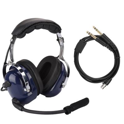 RA200 General Aviation Headset for Pilots, 24dB Noise Reduction Hearing Protection Headset, GA Dual Plugs, Adjustable Headband
