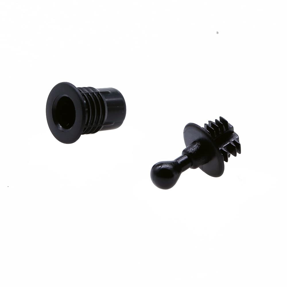 Treedix 12pair Speaker Grill Peg Kit Plastic Ball and Socket Type Grill Guides Pegs Cloth Buckle Screws Speaker Parts Accessories(14x14x11 mm)