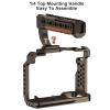 Poyinco Camera Top Handle Grip and Cage Stabilizer Rig with Cold Shoe Mount for DSLR Camera view 4