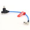 12G SDI Protector Cable Galvanic-Isolators BNC Male to Right Angle BNC Female for ARRI Mini,RED Komodo (Blue) view 4