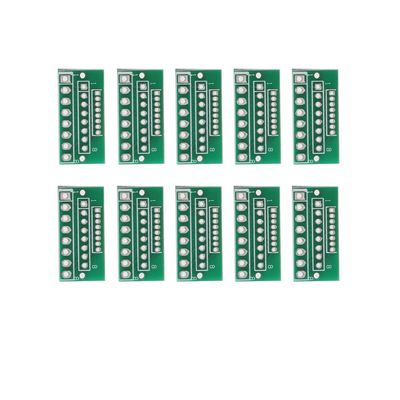 10pcs Adapter Board 1.27mm 2.0mm 2.54mm 8-Pin Three Rows of 24 Holes for Wireless Module Adapter