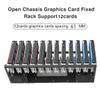 12 GPU Mining Rig Frame, Steel Open Air Miner Rig Case Support for Dual ATX, Bitcoin Miner Mining Rack for ETH Crypto Coin Currency Mining, Support to Dual Power Supply, Frame ONLY view 4