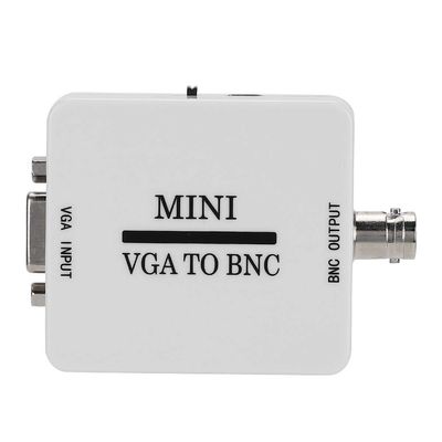 VGA to BNC Adapter, Mini HD VGA to BNC Converter 1920 X 1080 Resolution USB Video Converter for HDTV Monitors TVs Computers