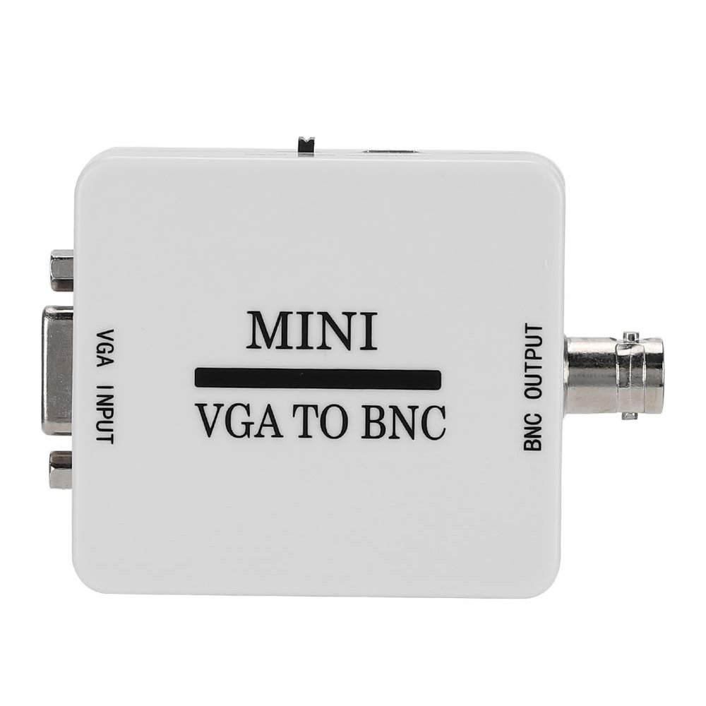 VGA to BNC Adapter, Mini HD VGA to BNC Converter 1920 X 1080 Resolution USB Video Converter for HDTV Monitors TVs Computers