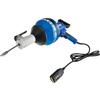 Global Industrial Electric Auto-Feed Handheld Drain Cleaner For 3/4"-3"ID, 5/16"x25' Cable view 2