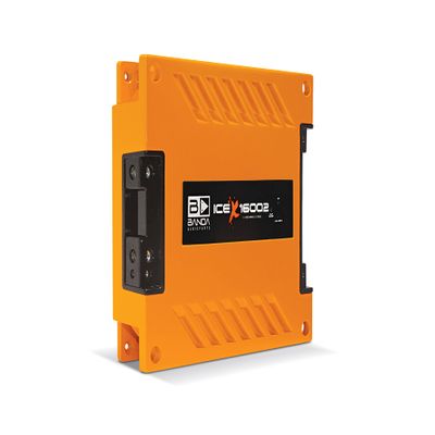 1-Ch. Vehicle Audio Bass Amplifier - 1900W High-Powered Mono Bass Amp w/Subsonic Filter and Low Pass Filter Stable at 2 ohms, LED Indicators, Sound Specialization, Orange - Banda ICEX1600.2ORANGE