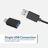 Cyber Acoustics USB Speaker Bar (CA-2890)  Stereo USB Powered Speaker, Easily Clamps to Monitor, Convenient Controls view 3
