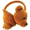 Coby Wired Kids Headphones | Lightweight Cuddle Earphones with Microphone | Volume Limiting 85dB | Plush Headset for Children| On-Ear Kids Headphones for Kids for School (Brown Bear) view 1
