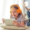 Coby Wired Kids Headphones | Lightweight Cuddle Earphones with Microphone | Volume Limiting 85dB | Plush Headset for Children| On-Ear Kids Headphones for Kids for School (Brown Bear) view 2