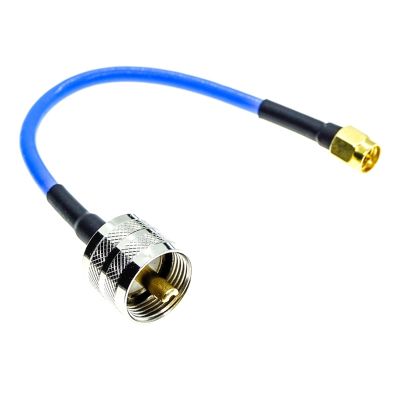 Multi-purpose SMA Male to UHF Male PL-259 Connector RG405 .086" RG-405 Semi Flexible Coaxial Cable 50ohm Blue (Color : 100cm)