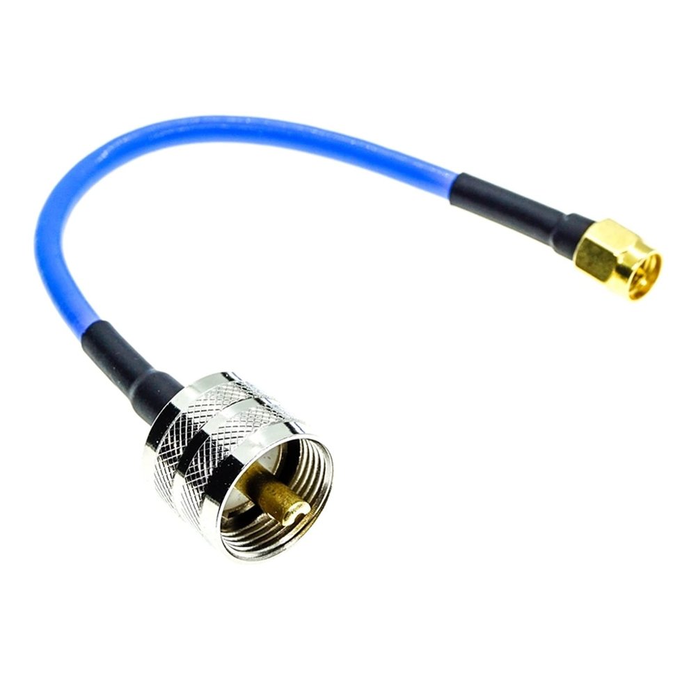 Multi-purpose SMA Male to UHF Male PL-259 Connector RG405 .086" RG-405 Semi Flexible Coaxial Cable 50ohm Blue (Color : 100cm)