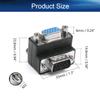 Heyiarbeit 15-pin 3-Row D-SUB VGA Gender Changer DB15 Female to Male Mini Gender Changer Coupler Adapter Connector for Serial Applications Blue 5pcs view 2