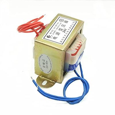 40W Power Transformer DB-40VA AC 220V to AC 6V 9V 12V 15V 18V 24V Single/Double EI66 Low Frequency Isolation Audio Transformer (Color : Single 6V)
