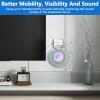 CUHIOY Wall Mount for HomePod Mini, Built-in Cord Management Speaker Stand for Outlet Home Pod, Space-Saving Smart Plug Holder for Homepod, Safe Stable Speaker Accessories(White, 2 Pack) view 4