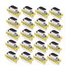 Heyiarbeit 9-pin 2-Row DB9 VGA Gender Changer Male to Male Mini Gender Changer Coupler Adapter Connector for Serial Applications Blue 20pcs view 1