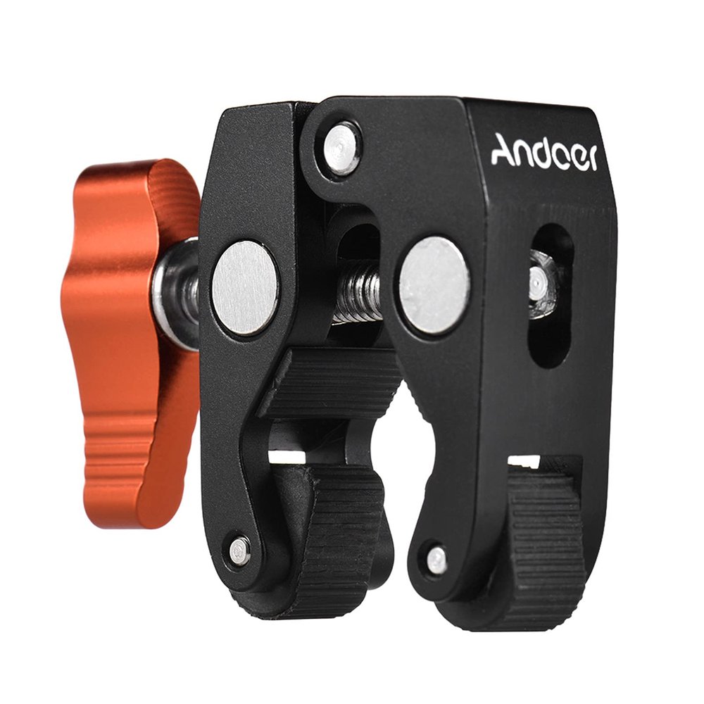 Andoer Super Clamp Crab Pliers Clip with 1/4 inch & 3/8 Inch Screw Hole