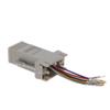 Heyiarbeit 9-pin 2-Row DB9 VGA Gender Changer Female to RJ45 Mini Gender Changer Coupler Adapter Connector for Serial Applications Beige 1pcs view 1