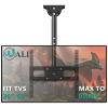 WALI Ceiling TV Mount for 26-65 inch, Full Motion Ceiling TV Bracket Fits Most LED, LCD, OLED 4K Flat Screen TVs, up to 99lbs, Mounting Holes 400x400mm (CM2665-P), Black view 1