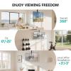 WALI Ceiling TV Mount for 26-65 inch, Full Motion Ceiling TV Bracket Fits Most LED, LCD, OLED 4K Flat Screen TVs, up to 99lbs, Mounting Holes 400x400mm (CM2665-P), Black view 4