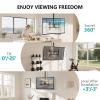 WALI Ceiling TV Mount for Most 37 to 80 inch Flat Screen Display, Hanging TV Mount Bracket with Swivel, Tilt Fits LED, LCD, OLED 4K TVs up to 110lbs, Max Mounting Holes 600x400mm (CM3770), Black view 4
