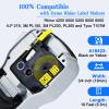 GREENCYCLE Industrial Permanent Vinyl Labels 18431 3/8" (9mm) x 18ft (5.5m) Compatible for DYMO Rhino 5200 4200 3000 5000 6000 PRO1000,LabelWriter 450 Duo (Black on Yellow, 10 Pack) view 2