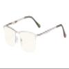 Eyekepper Computer Reading Glasses - Blue Light Filter Readers - UV420 Protection Metal Half-rim Women Men - Silver view 1