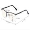 Eyekepper Computer Reading Glasses - Blue Light Filter Readers - UV420 Protection Metal Half-rim Women Men - Silver view 4