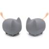 gingo 2Pack TWS Portable Bluetooth Speakers Pair, Mini Wireless Speakers with Clarity Stereo, Built-in Mic, Super Bass, Powerful Rich Room-Filling Sound, Cute Pet Mini Bluetooth Speaker (Grey-1 Set) view 1