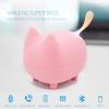 gingo Cute Speaker Portable Bluetooth Speaker Mini Wireless Speakers with Clarity Stereo for House Kids Room Decor Bedroom Desk Office Outdoor Kitchen Accessories view 2