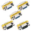 Heyiarbeit 9-pin 2-Row DB9 VGA Gender Changer Male to Female Mini Gender Changer Coupler Adapter Connector for Serial Applications Blue 20pcs view 1
