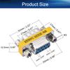 Heyiarbeit 9-pin 2-Row DB9 VGA Gender Changer Male to Female Mini Gender Changer Coupler Adapter Connector for Serial Applications Blue 20pcs view 2