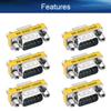 Heyiarbeit 9-pin 2-Row DB9 VGA Gender Changer Male to Female Mini Gender Changer Coupler Adapter Connector for Serial Applications Blue 20pcs view 3