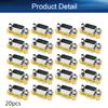 Heyiarbeit 9-pin 2-Row DB9 VGA Gender Changer Male to Female Mini Gender Changer Coupler Adapter Connector for Serial Applications Blue 20pcs view 4