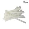 Yinpecly 50PCS Cable Cord Ties 6 Inch Releasable Adjustable Nylon Cable Zip Ties Perfect for Quality Plastic Closure Tie for Tying Gift Bags Art Craft Ties Manage Cords White view 3