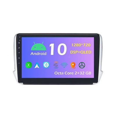 10.1'' Android 10.0 Car Radio Stereo Fit for Peugeot 208&2008 2008-2016 Head Unit GPS Navigation Carplay 4G WiFi Bluetooth