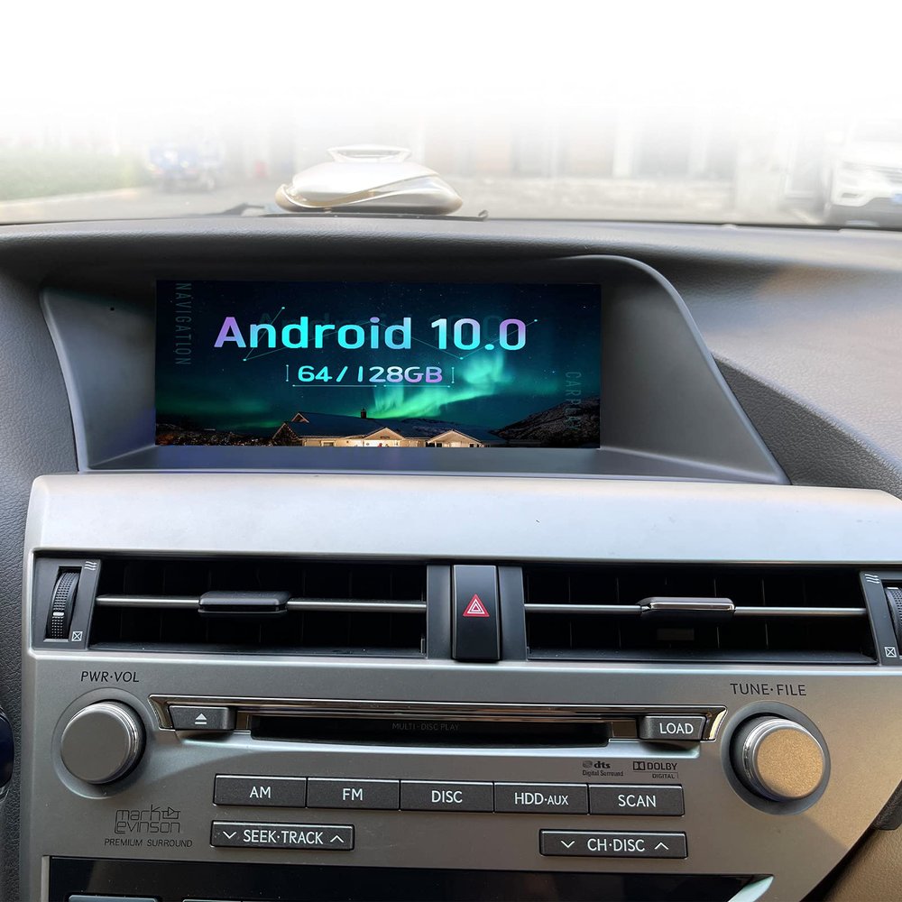 ZWNAV Android 10 Car Radio for Lexus RX270 350 450 2009-2012, Bluetooth 5.0 Stereo GPS Navigation Head Unit Multimedia Music Video Player (09-12 RX Low Version, 8+128GB Carplay)