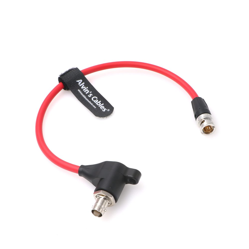 Alvin's Cables SDI-Protector for RED-Komodo SDI-Port-Protection-Cable Galvanic-Isolators BNC Male to Female Cord 8Inch|20CM (Red)
