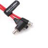 Alvin's Cables SDI-Protector for RED-Komodo SDI-Port-Protection-Cable Galvanic-Isolators BNC Male to Female Cord 8Inch|20CM (Red) view 2