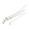Yinpecly 50PCS Cable Cord Ties 7.87 Inch Releasable Adjustable Nylon Cable Zip Ties Perfect for Quality Plastic Closure Tie for Tying Gift Bags Art Craft Ties Manage Cords White view 2