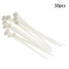 Yinpecly 50PCS Cable Cord Ties 7.87 Inch Releasable Adjustable Nylon Cable Zip Ties Perfect for Quality Plastic Closure Tie for Tying Gift Bags Art Craft Ties Manage Cords White view 3