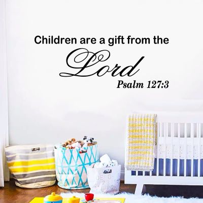 AnFigure Wall Stickers for Kids, Bible Verse Wall Decor, Inspirational Church Blessing Saying Sign Family Lettering Decorations Home Art Decor Vinyl Stickers Children Area Gift From The Lord 32"x12.5"