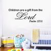 AnFigure Wall Stickers for Kids, Bible Verse Wall Decor, Inspirational Church Blessing Saying Sign Family Lettering Decorations Home Art Decor Vinyl Stickers Children Area Gift From The Lord 32"x12.5" view 1