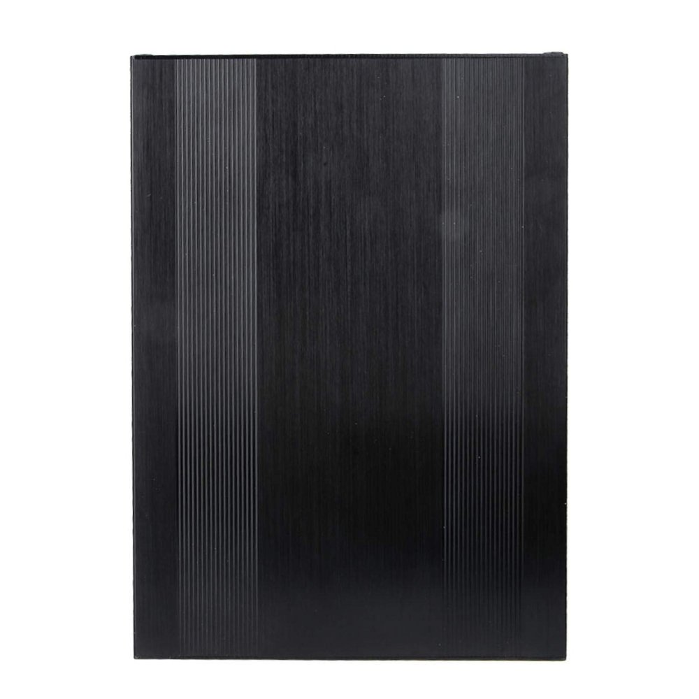 Electrical Boxes Aluminum Box, Brushed Black Oxide Split Type Aluminum Cooling Case Enclosure Electronic DIY Circuit Board Project Protective Box